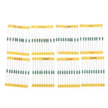 200pcs 20 Value 0.5W Assorted Color Wheel Inductor Kit 10% Tolerance Set