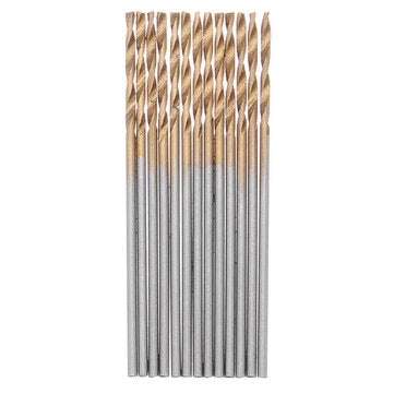 60pcs 1/1.5/2/2.5/3/3.5mm HSS Titanium Coated Twist Drill Bit Straight Shank Drill