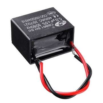CBB61 5Pcs 5UF Starting Capacitance 450V AC Fan Capacitor CBB Motor Run Capacitor