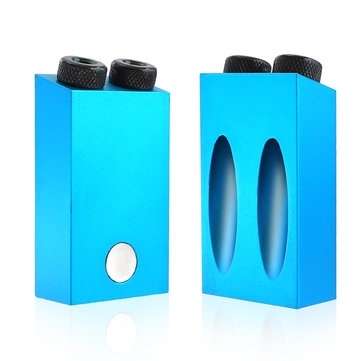 Aluminum Alloy Pocket Hole Jig System with Magnet and Drill Bits Oblique Hole Positioner 6/8/10mm 15