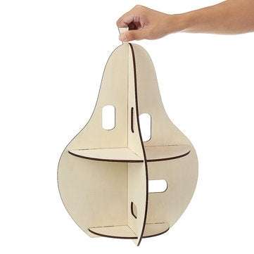 Wooden Rack Pear-shaped Racks Display Craft Shelf Home Decorations Nordic Style Gift