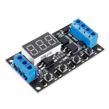 ZK-TD4 DC 5V 12V 24V Trigger Cycle Timer Delay Controller Module 15A 400W MOS Control Switch 16-Work