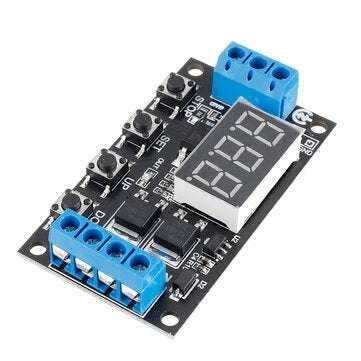 ZK-TD4 DC 5V 12V 24V Trigger Cycle Timer Delay Controller Module 15A 400W MOS Control Switch 16-Work