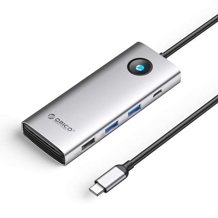 ORICO PW11-8PC Type-C / USB-C 8-in-1 5Gbps Multifunction Docking Station(Silver)