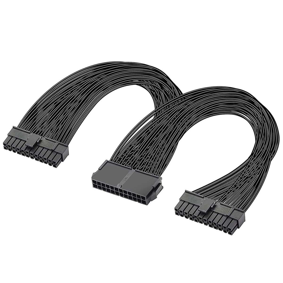 Dual Psu Power Supply 24-pin Atx Cable, for Atx Motherboard Cable