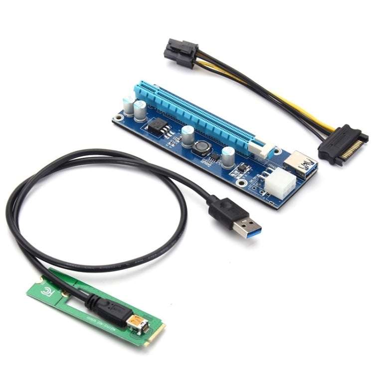 PCE164P-N03 VER006C Mini PCI-E 1X to 16X Riser for Laptop External Image Card, Spec: M2 to 6pin