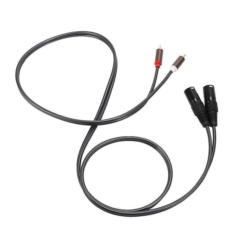 1.5m 5ft Dual Rca Male to Xlr Male Cable Adapter Hifi Extension Cable