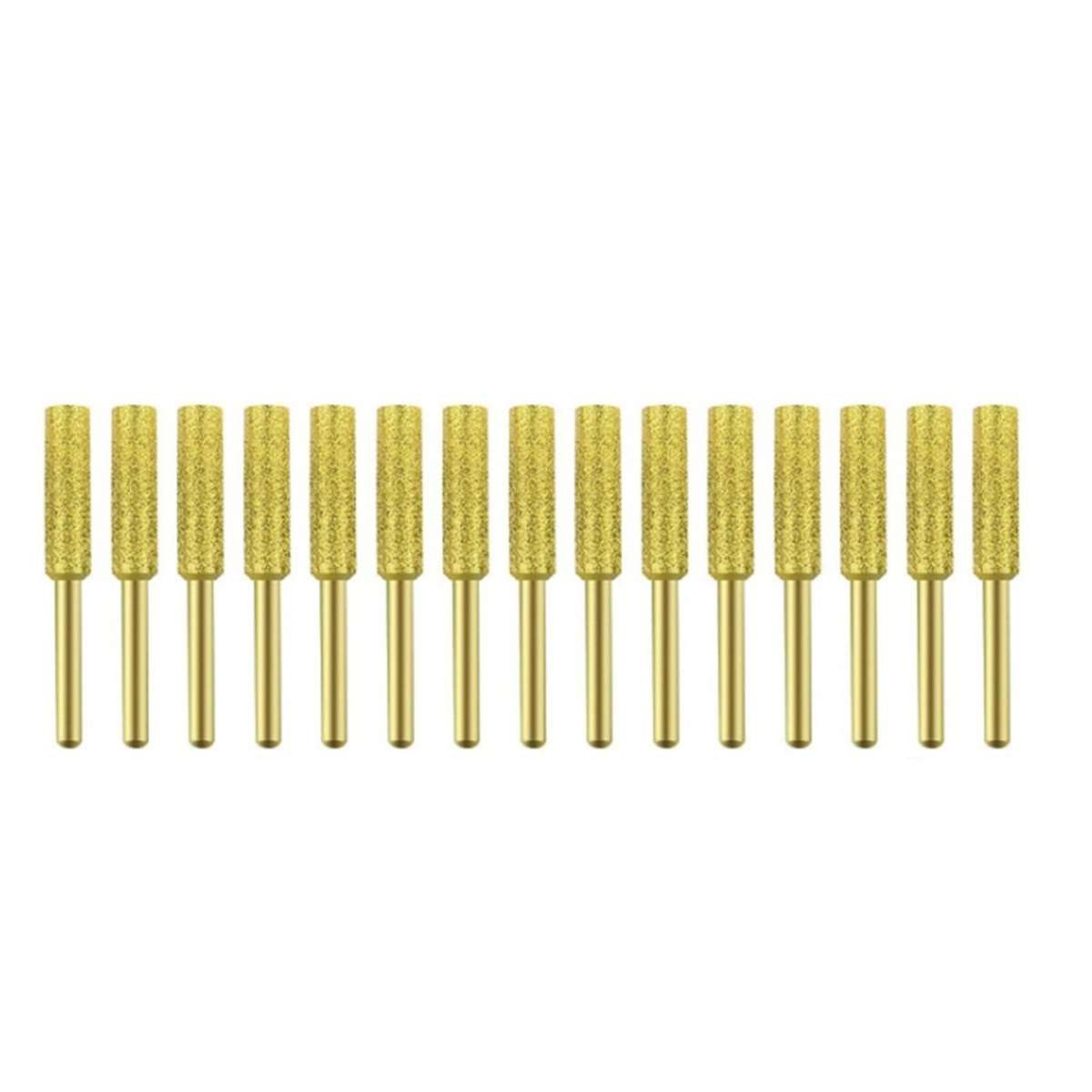 15pcs 5.5mm Chainsaw Sharpener Burr Grinder Polishing Grinding Heads