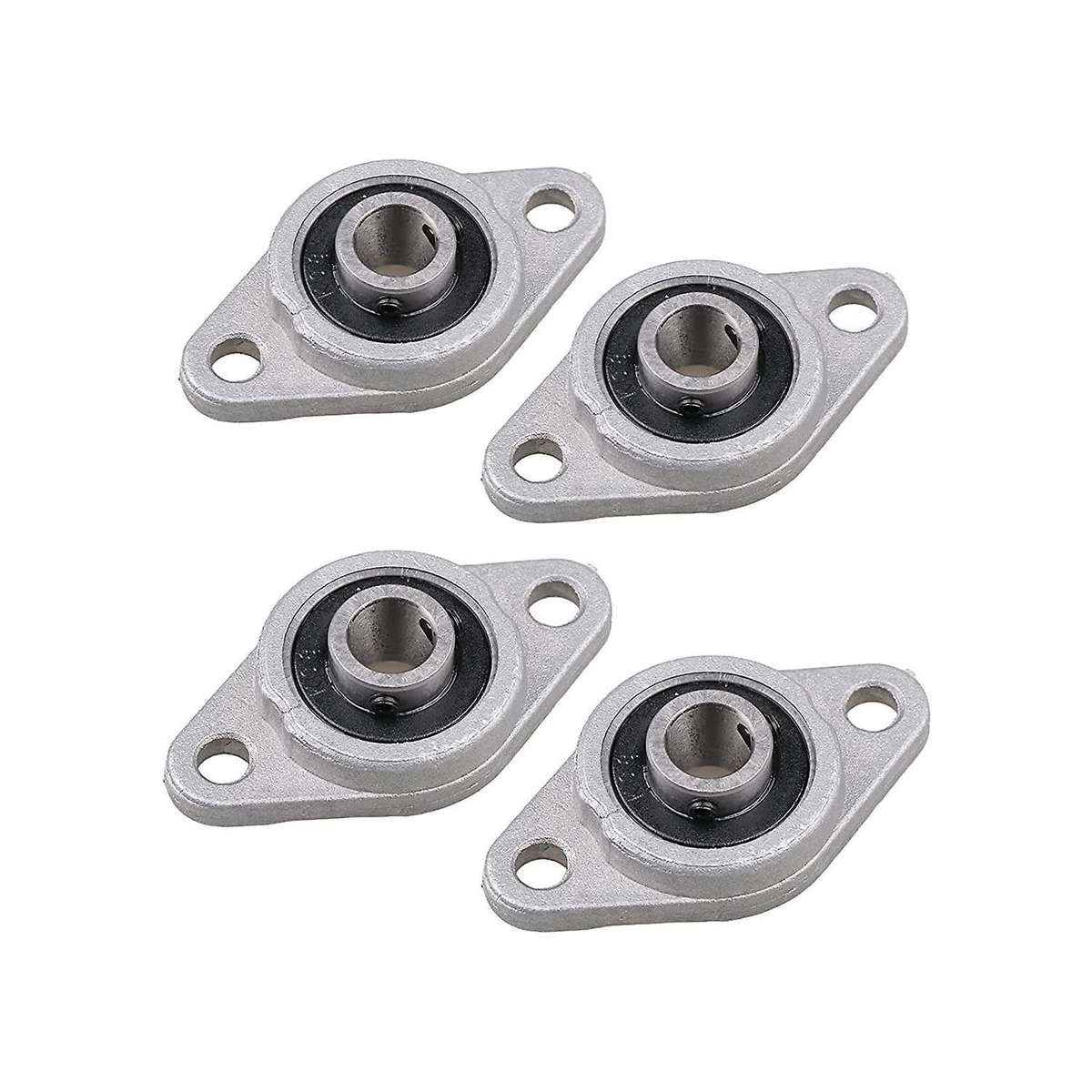 4pcs Kfl08 Pillow Block Zinc Alloy Flange Bearings, 8mm Id Mounted