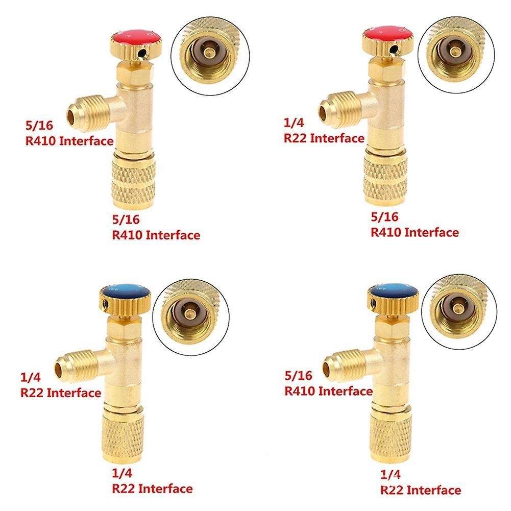 Air Conditioning Refrigerant Safety Valve R410a R22 1/4 Inch,c
