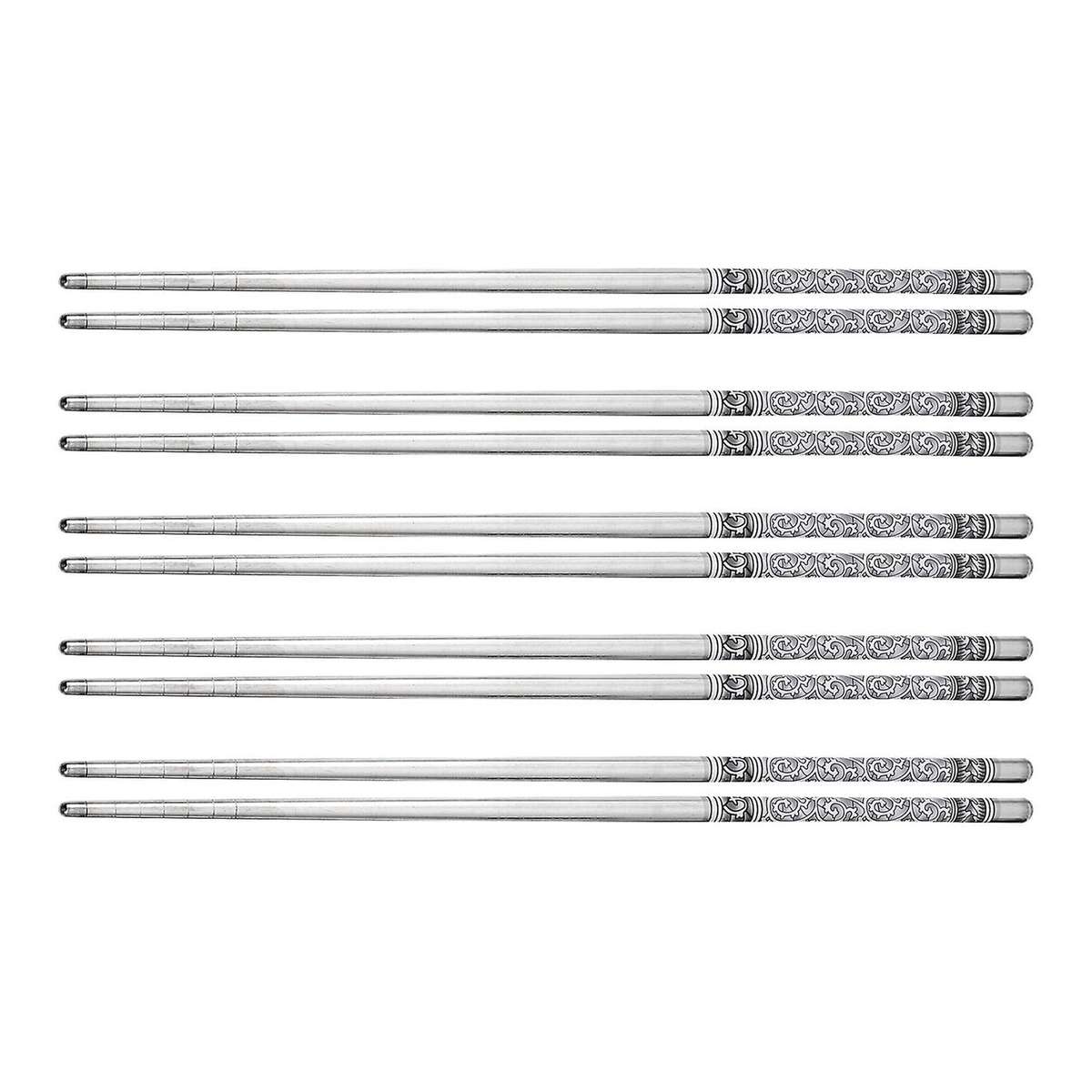5 Pairs Of Blue and White Porcelain Pattern Chopsticks Tableware Set