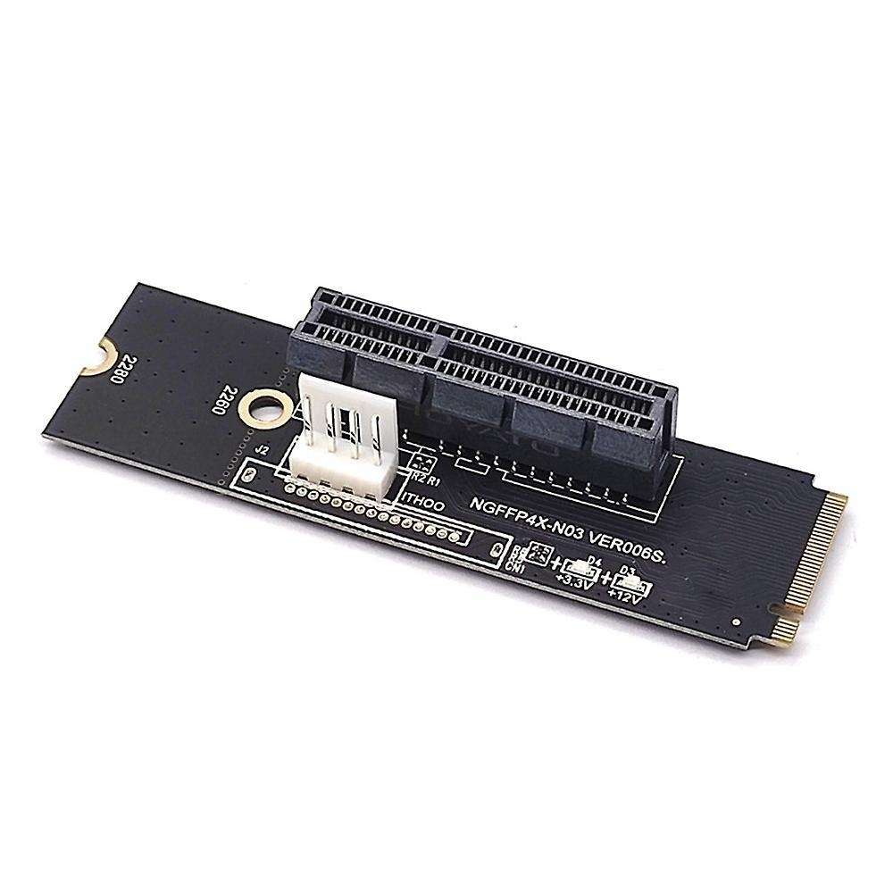 2pcs Ngff M.2 to Pci-e 4x Riser Card Express 1x to 16x Adapter Card