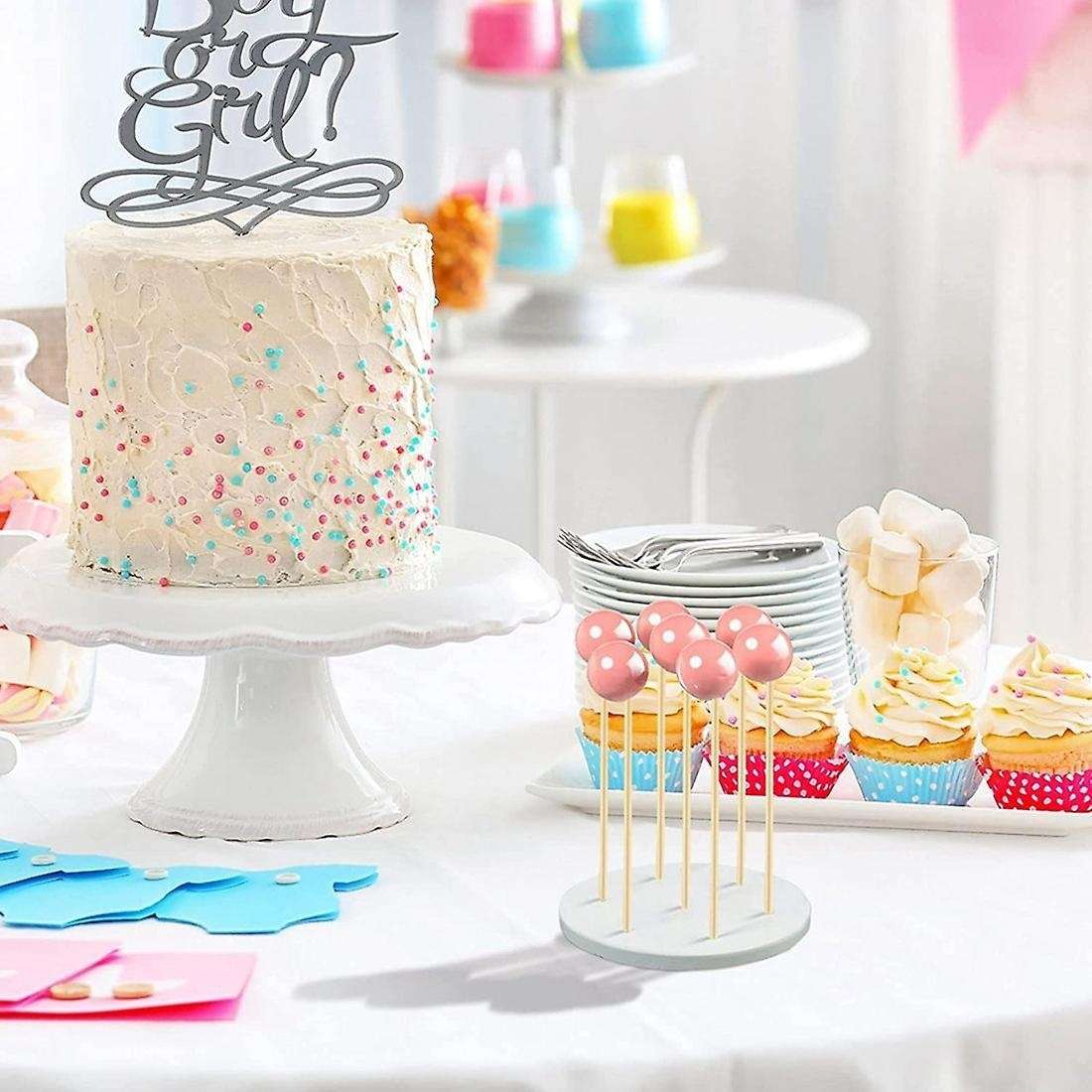 2pack Cake Stand - 7 Hole Lollipop Holder for Wedding, Birthday Party