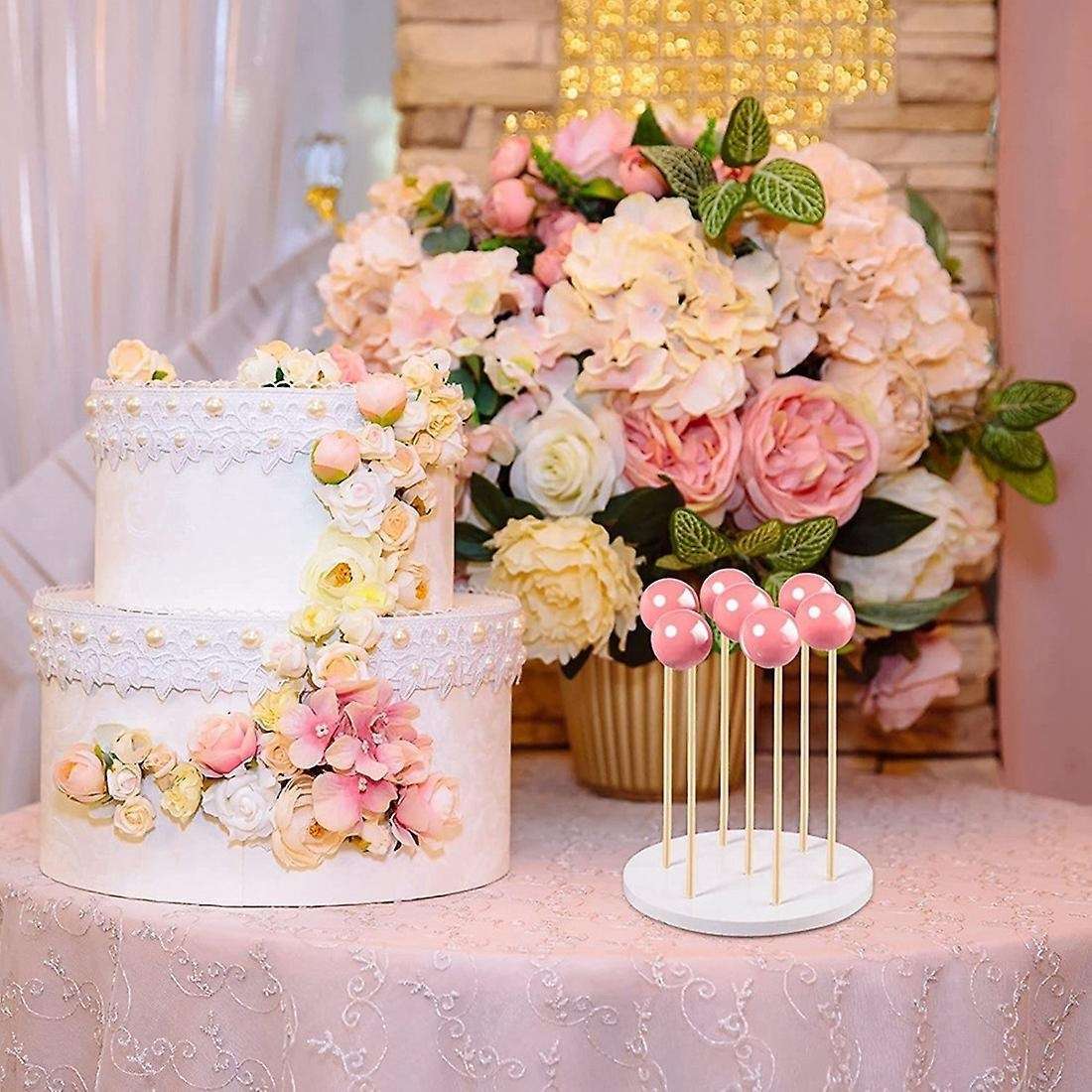 2pack Cake Stand - 7 Hole Lollipop Holder for Wedding, Birthday Party