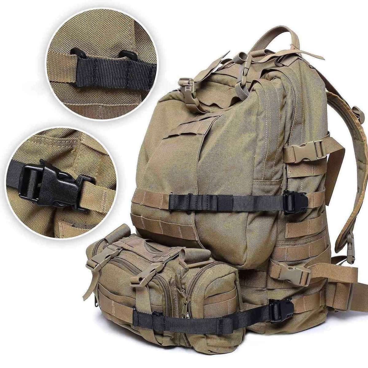 4pcs Molle Straps Backpack Vest Adapter Belts for Outdoor C