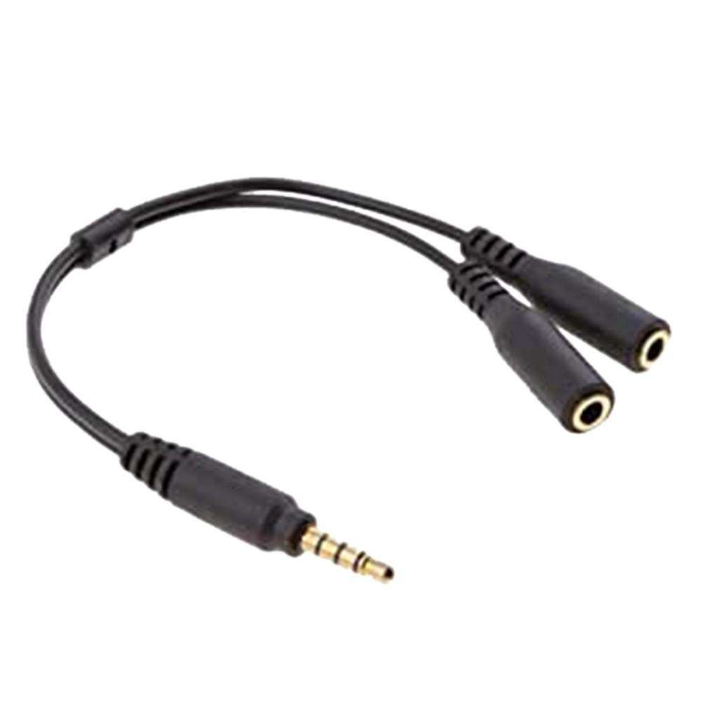 3.5mm Male to Female Stereo Audio Cable, One-to-two Audio Adapter