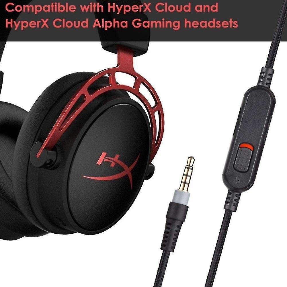 Replacement Audio Cable with Mute Volume Control for Kingston Hyperx