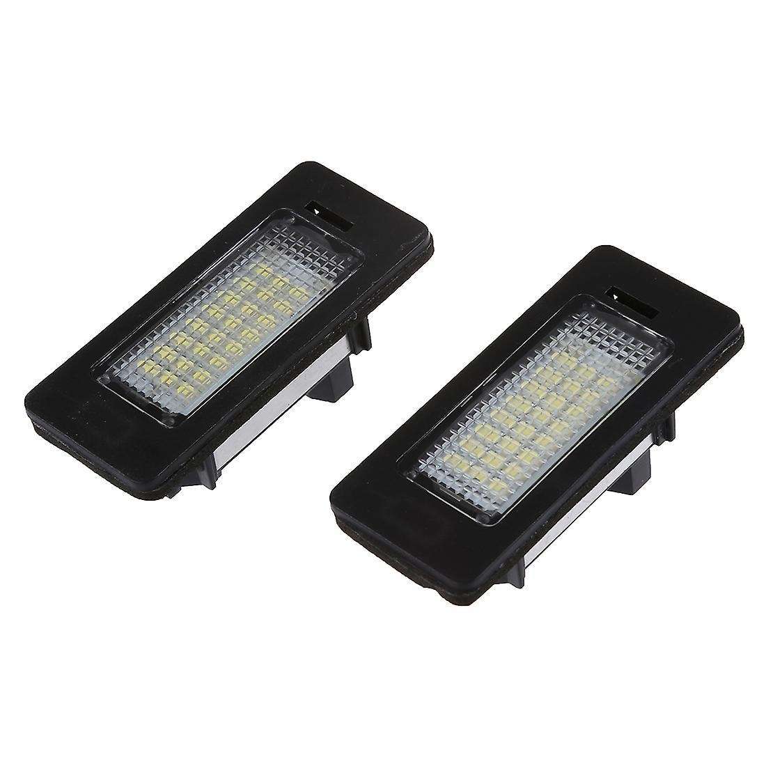 Pair Error Free 24 3528 Led License Plate Light Lamp