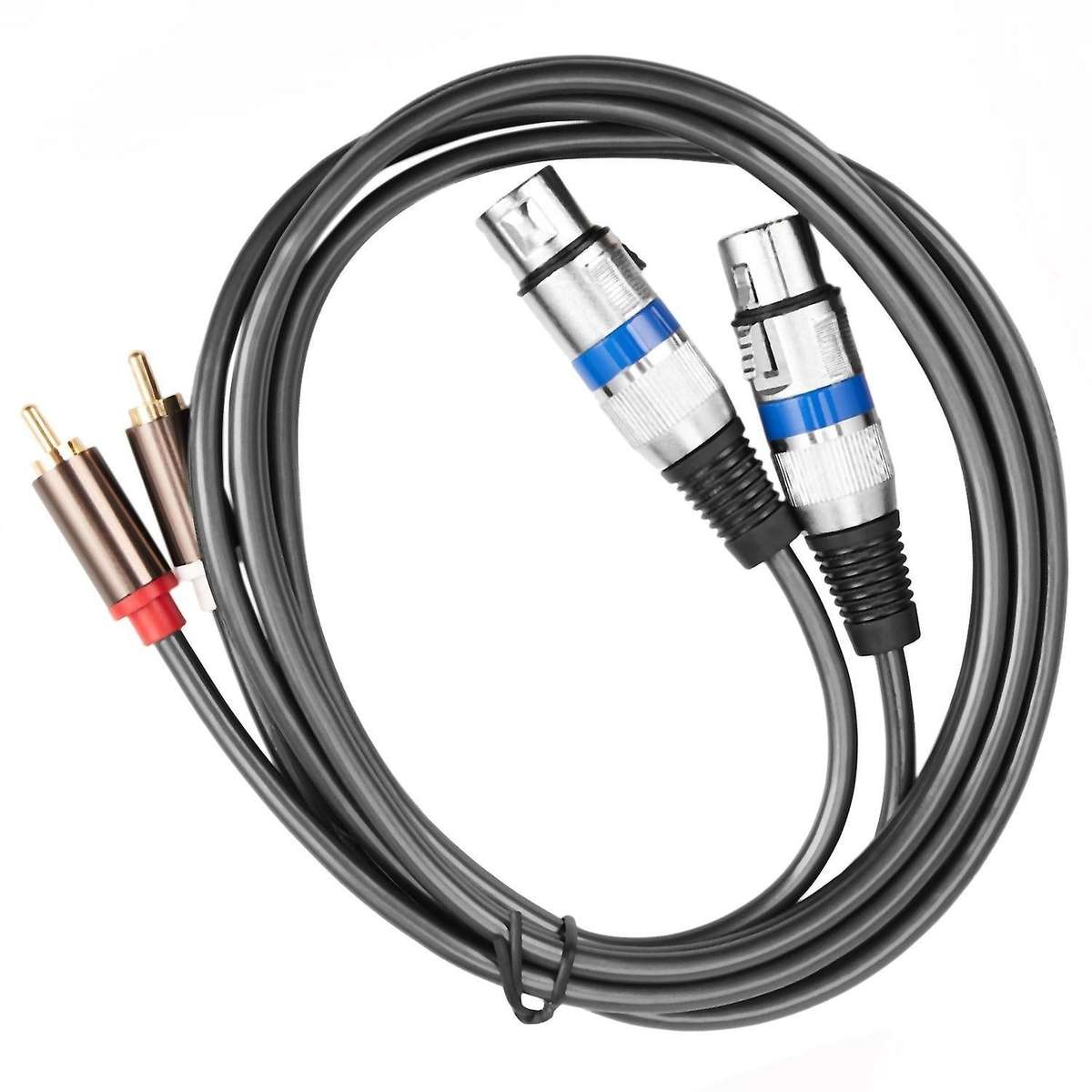 Hifi Audio Cable 2 Rca Male to Xlr 3 Pin Female Amplifier Cable 1.5m