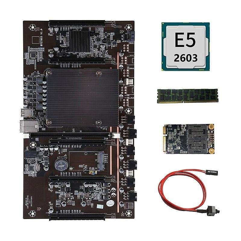X79 H61 Btc Mining Motherboard with E5 2603 Cpu+recc 4g Ddr3 Ram