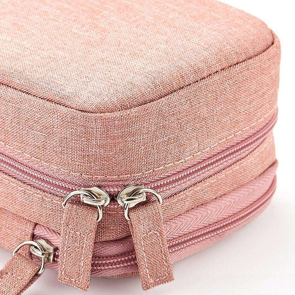 Angoo Pen Bag Two Layer Foldable Phone Holder for Office School Pink