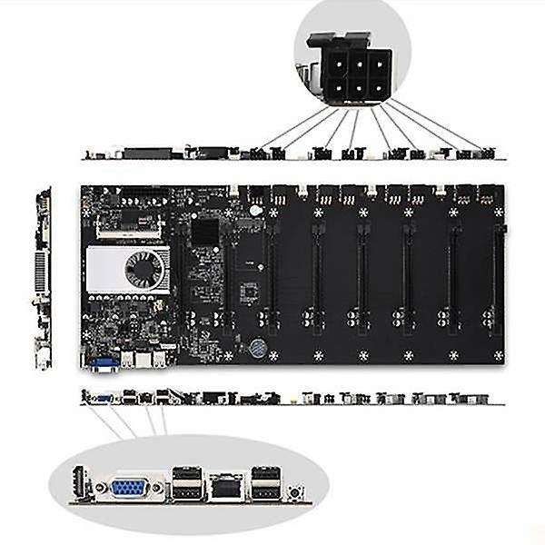 Btc-37 Mining Machine Motherboard 8-cpu Graphics Card Slot Pci-e 16x