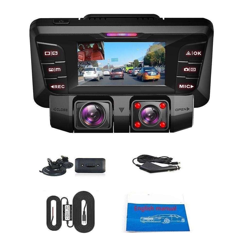 Dual Lens 4k Wifi Gps Car Dvr Night Vision Dual Camera Recorder A