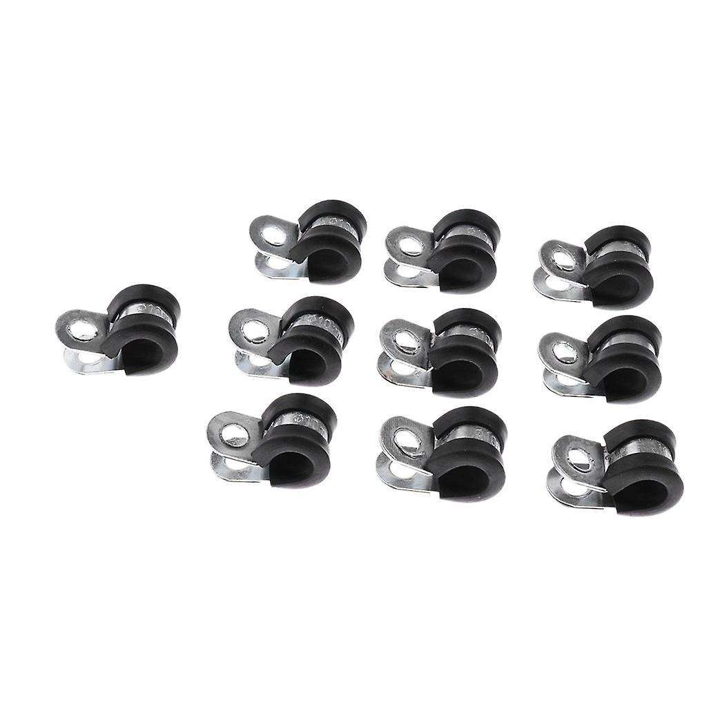3/8 Inch 10mm Fuel Line Hose Clamp Clip Fastener Rubber Cushion