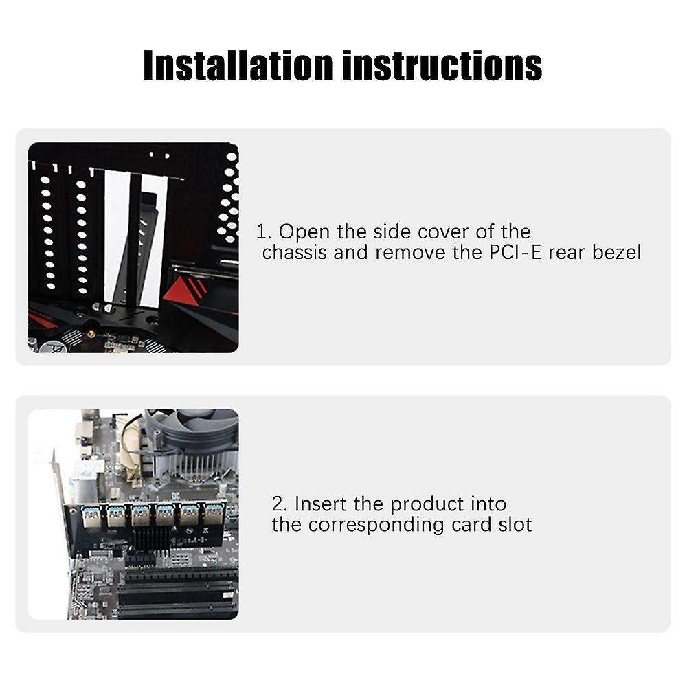 Ver009s Plus Usb3.0 Riser Card+1 to 6 Graphics Card Expansion Card
