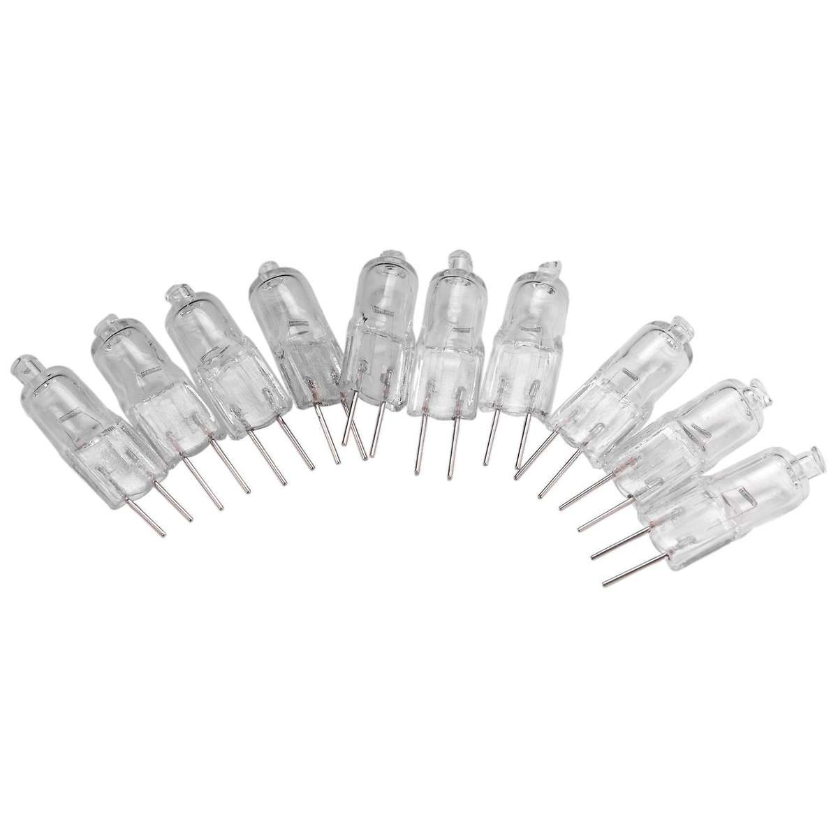 10x G4 Warm White Jc Halogen Capsule Bi-pin Light Bulb Lamp Clear 10 Watt 12v