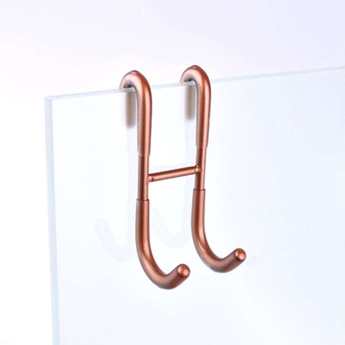 304 Stainless Steel S Hook Back Hook Of Plastic Glass Door Gold