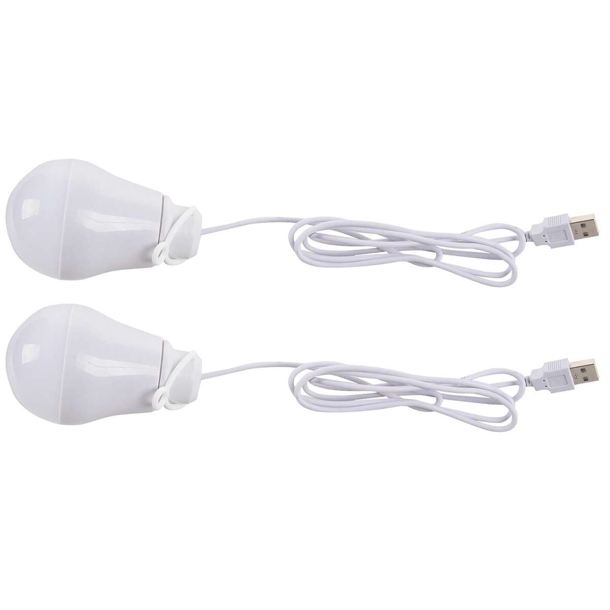 2x Dc5v 5w Ampoule Led Usb Lampe Portable (blanc)