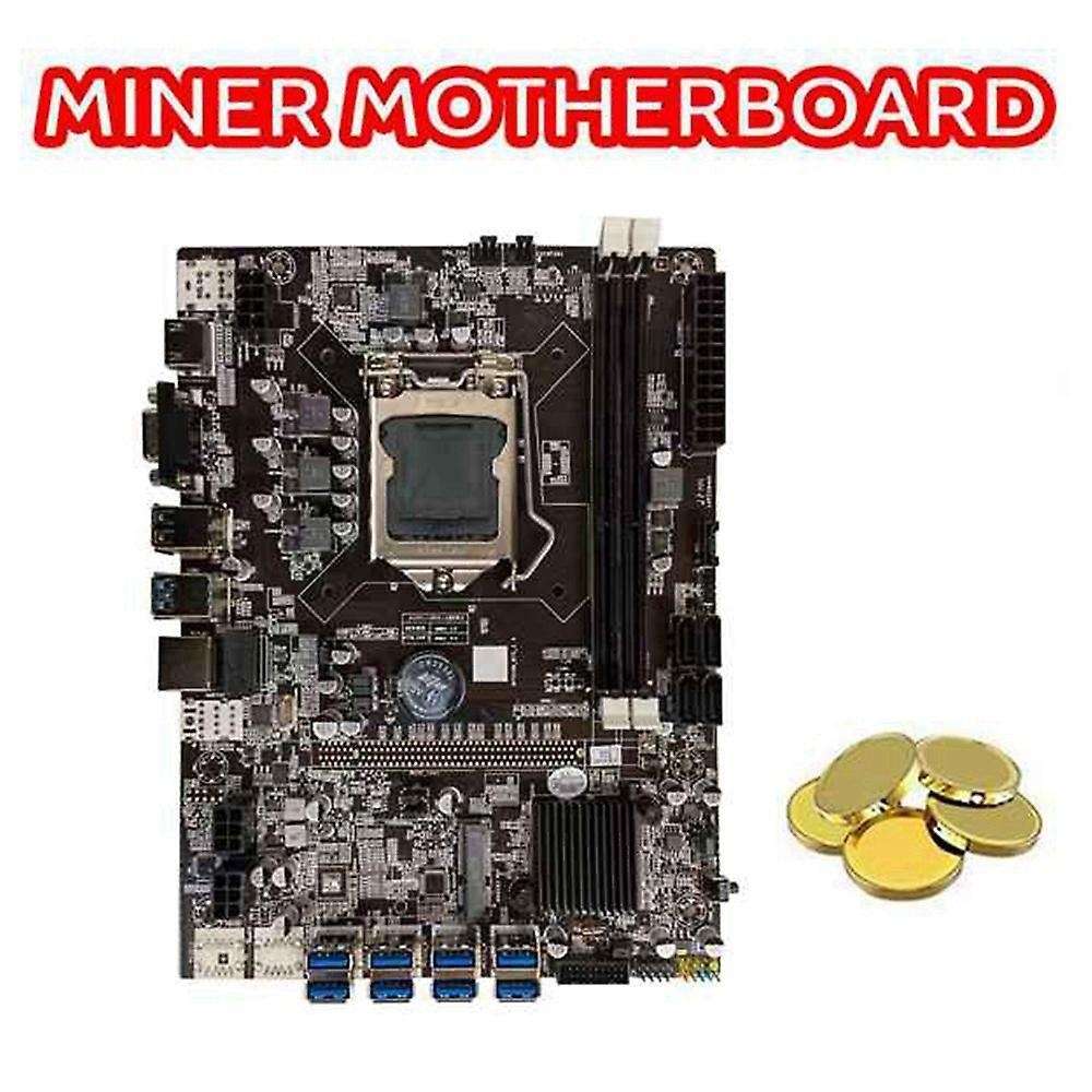 B75 Eth Mining Motherboard+cpu+128g Msata Ssd+2 X 4g Ddr3 1333mhz Ram