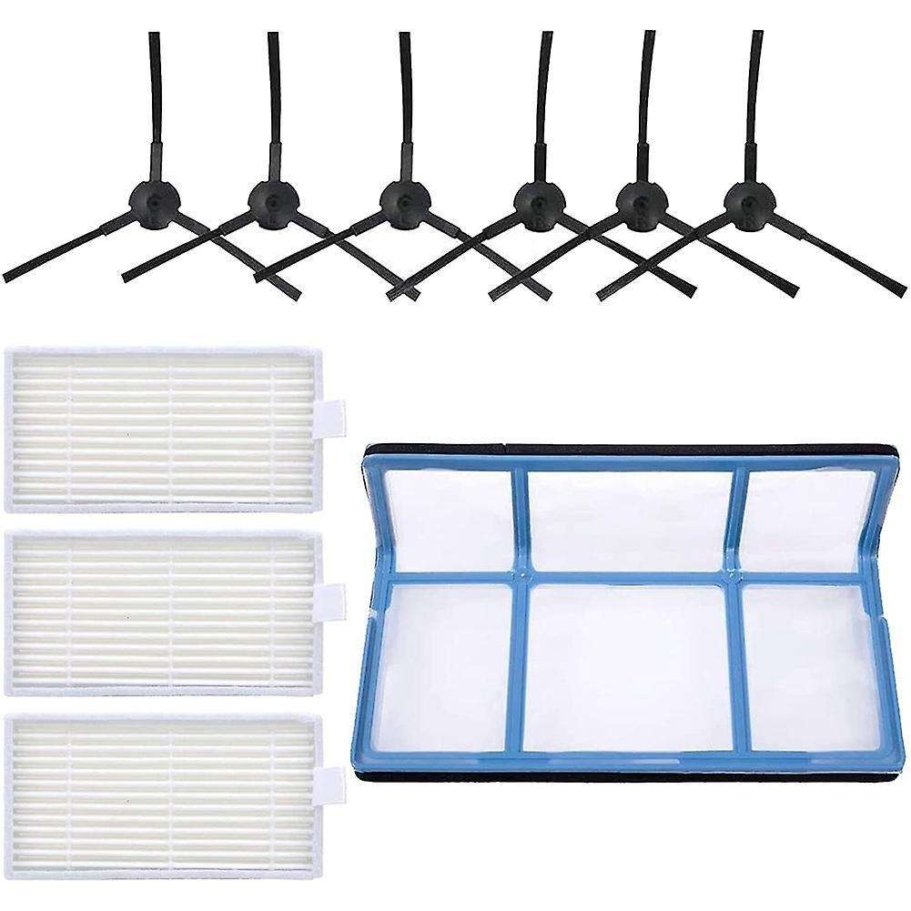 Filter Side Brushes Replacement Parts Set for Ilife V3 V3s V5 V5s
