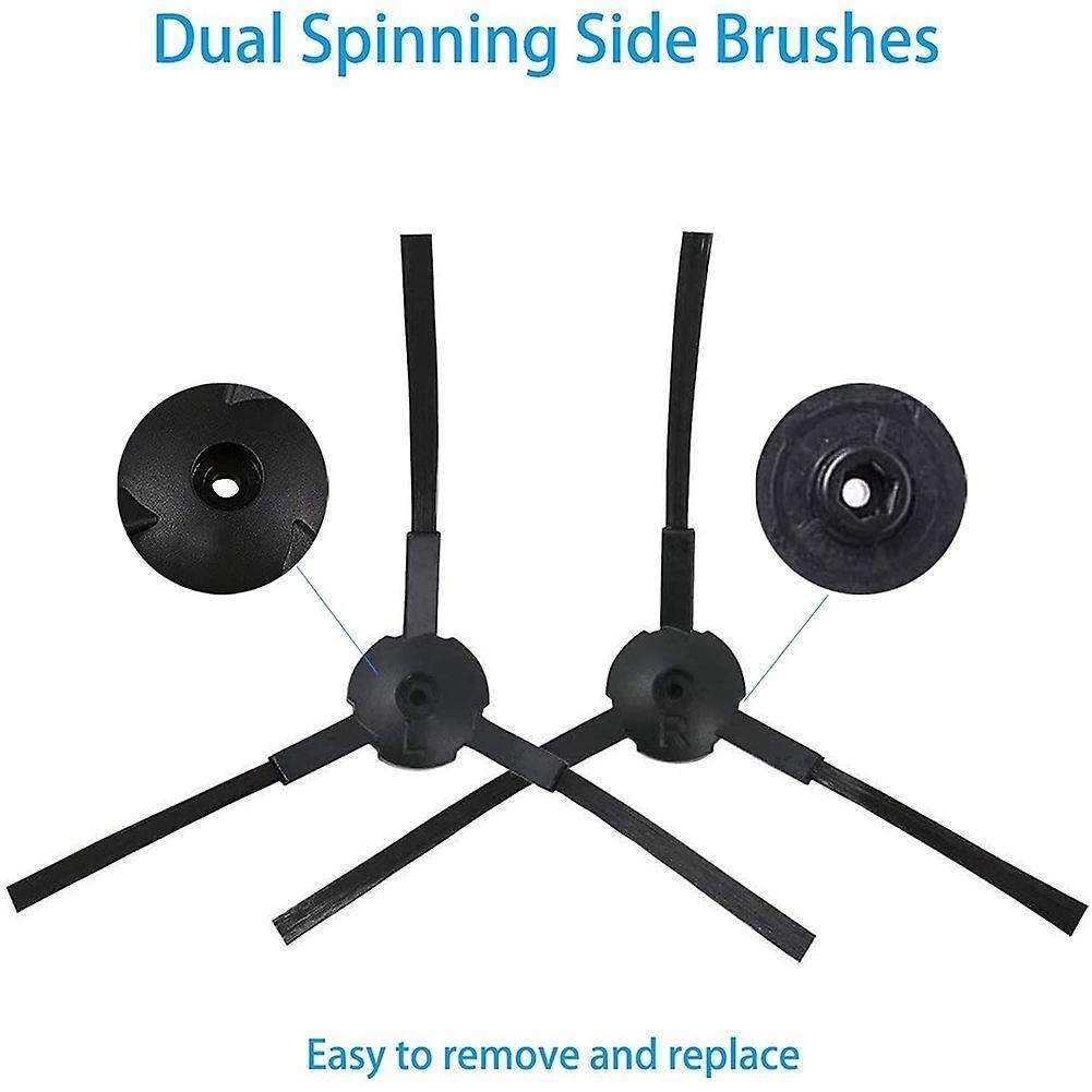 Filter Side Brushes Replacement Parts Set for Ilife V3 V3s V5 V5s