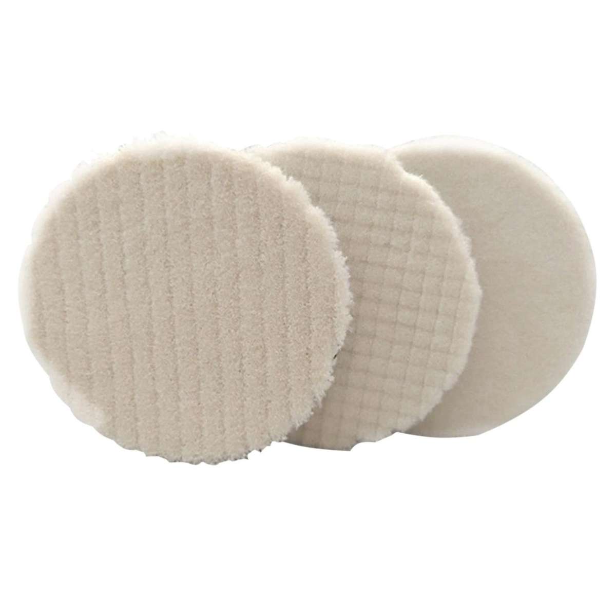 3pcs 5 Inch Wool Polishing Pad, for Car Polishing, Waxing, Grinding