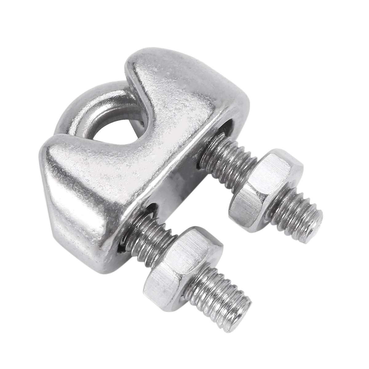 M4 304 Stainless Steel U-shape Bolt Saddle Clamps Cable 10pcs