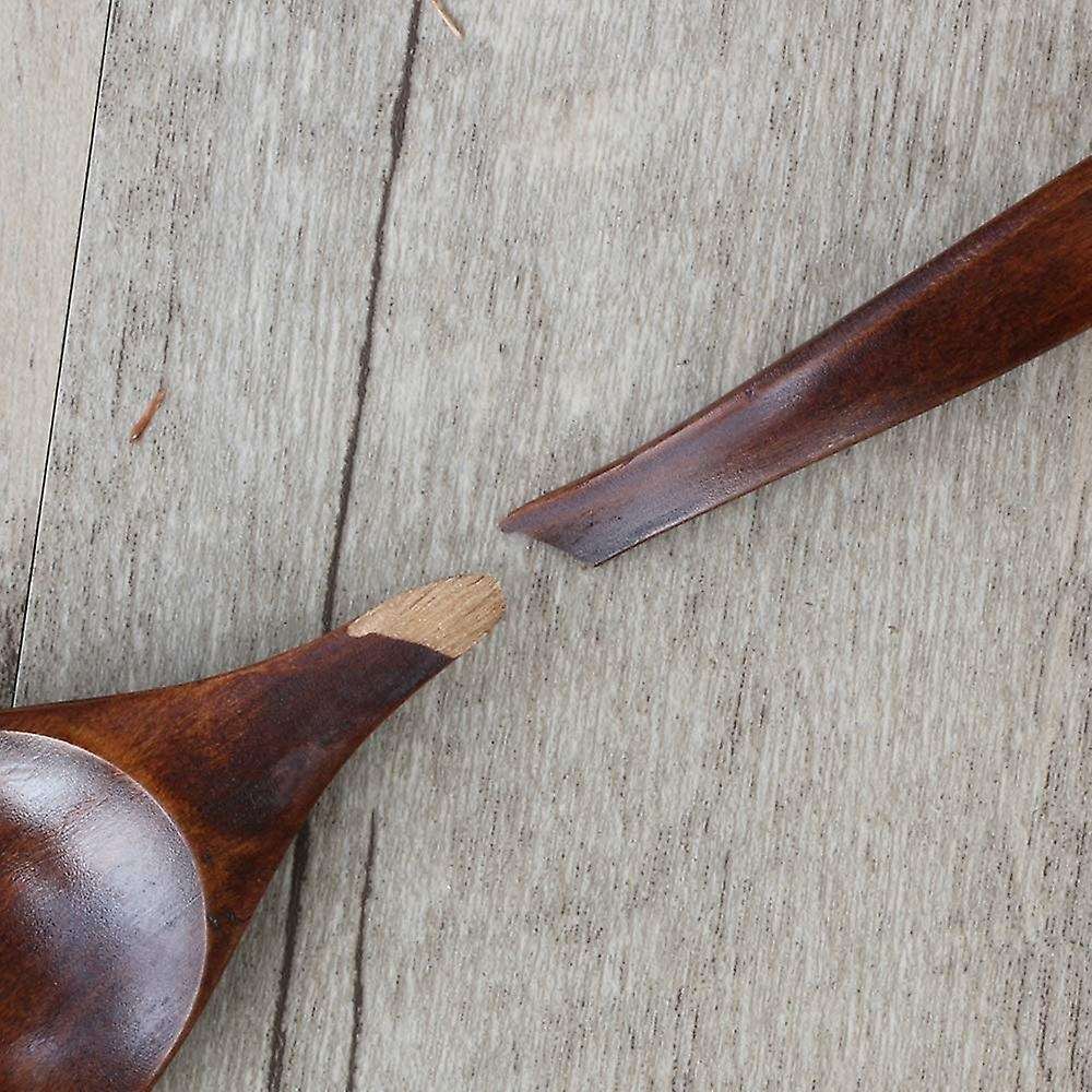 Wooden Spoons for Eating, 6 Pieces Natural Wood Eating Spoon