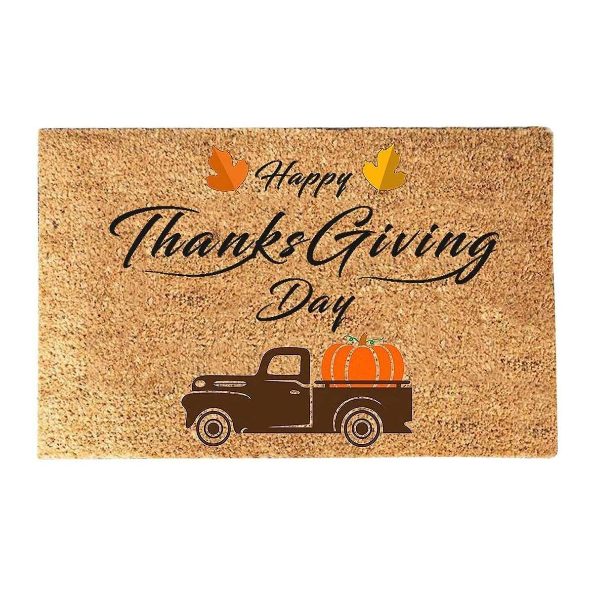 Thanksgiving Doormat Fall Autumn Door Mat Home Carpet 40x60cm B