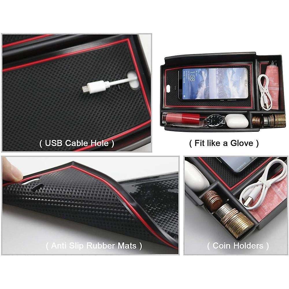Center Console Organizer Tray for 2021 Sport Escape 2020-2022 (red)