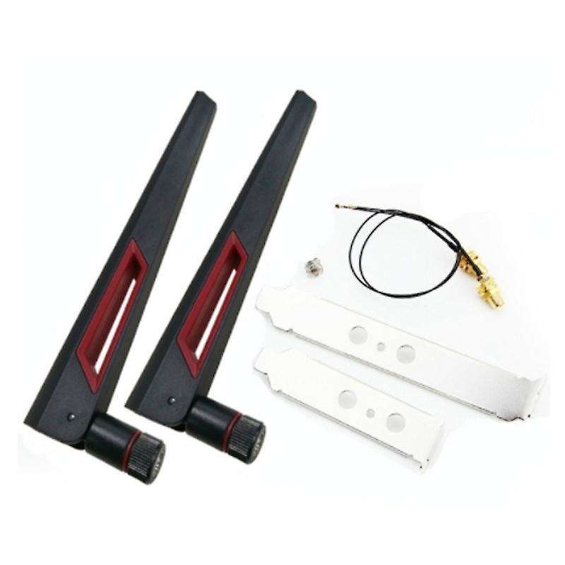2x8dbi Dual Band M.2 Ipex Mhf4 U.fl Cable for Intel Ax210 Ngff Card