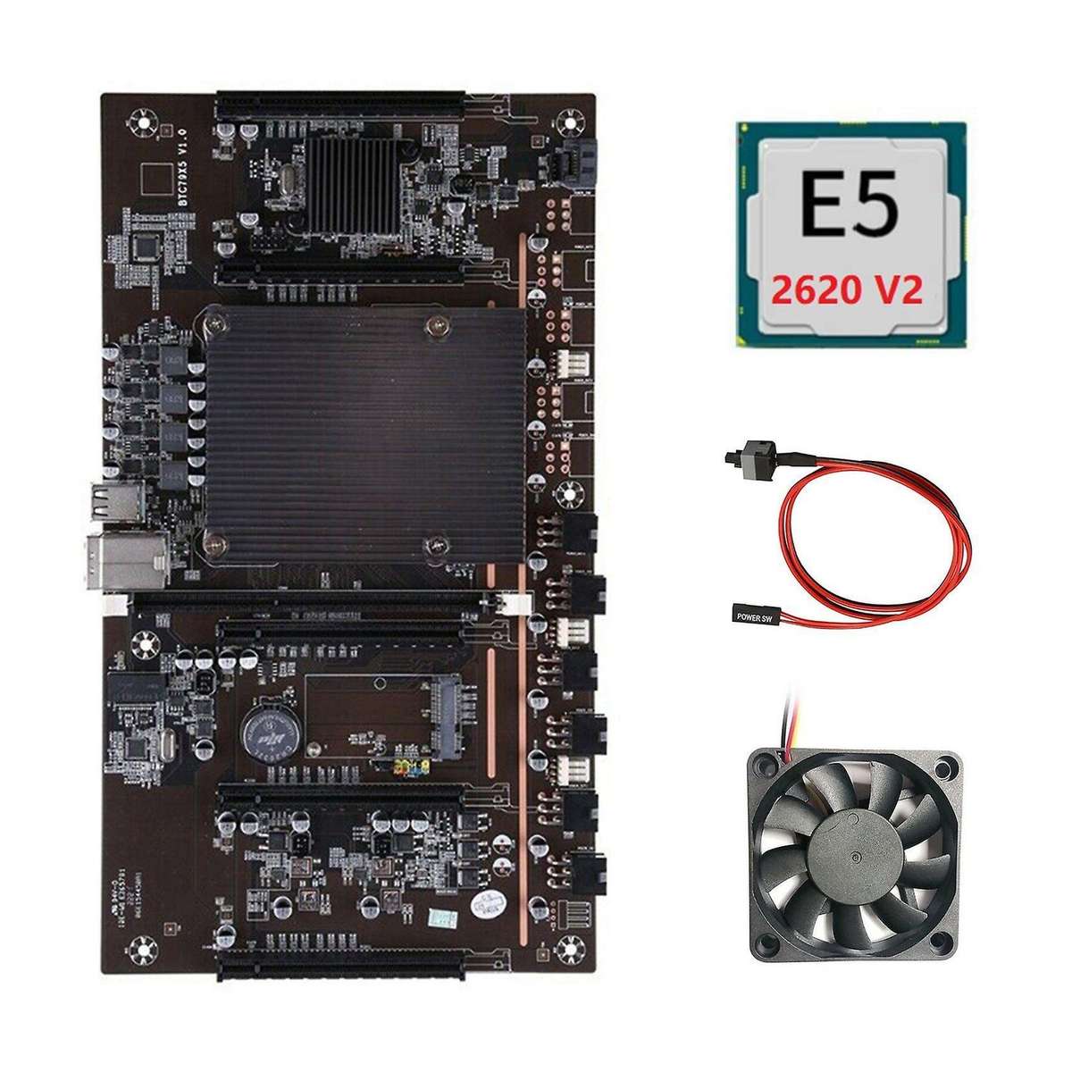 Btcx79 H61 Mining Motherboard Support 3060 3070 Graphics Card for Btc