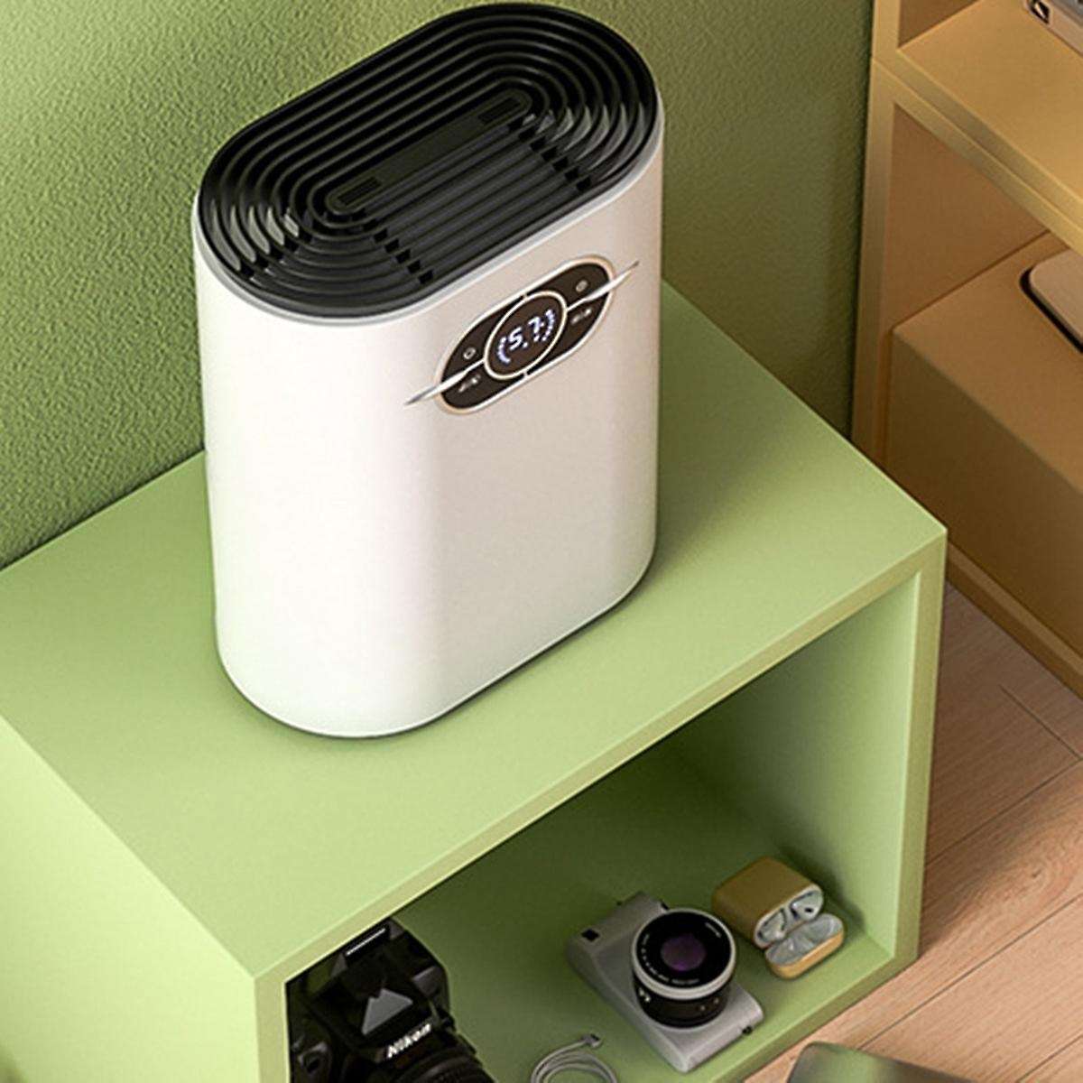 22W Home Dehumidifier Negative Ion Air Cleaner Energy Saving Air Dryer Low Noise 1200Ml Water Tank E