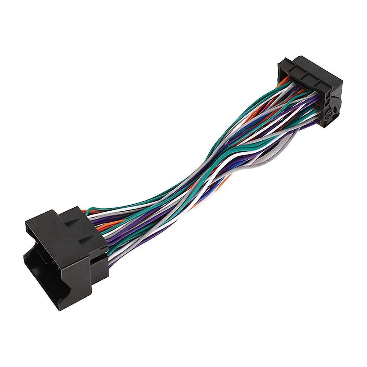 23cm 52Pin Extension Adapter Cable with Quadlock Connector Radio Wiring Harness for A1 A3 A4 A5 A6 A