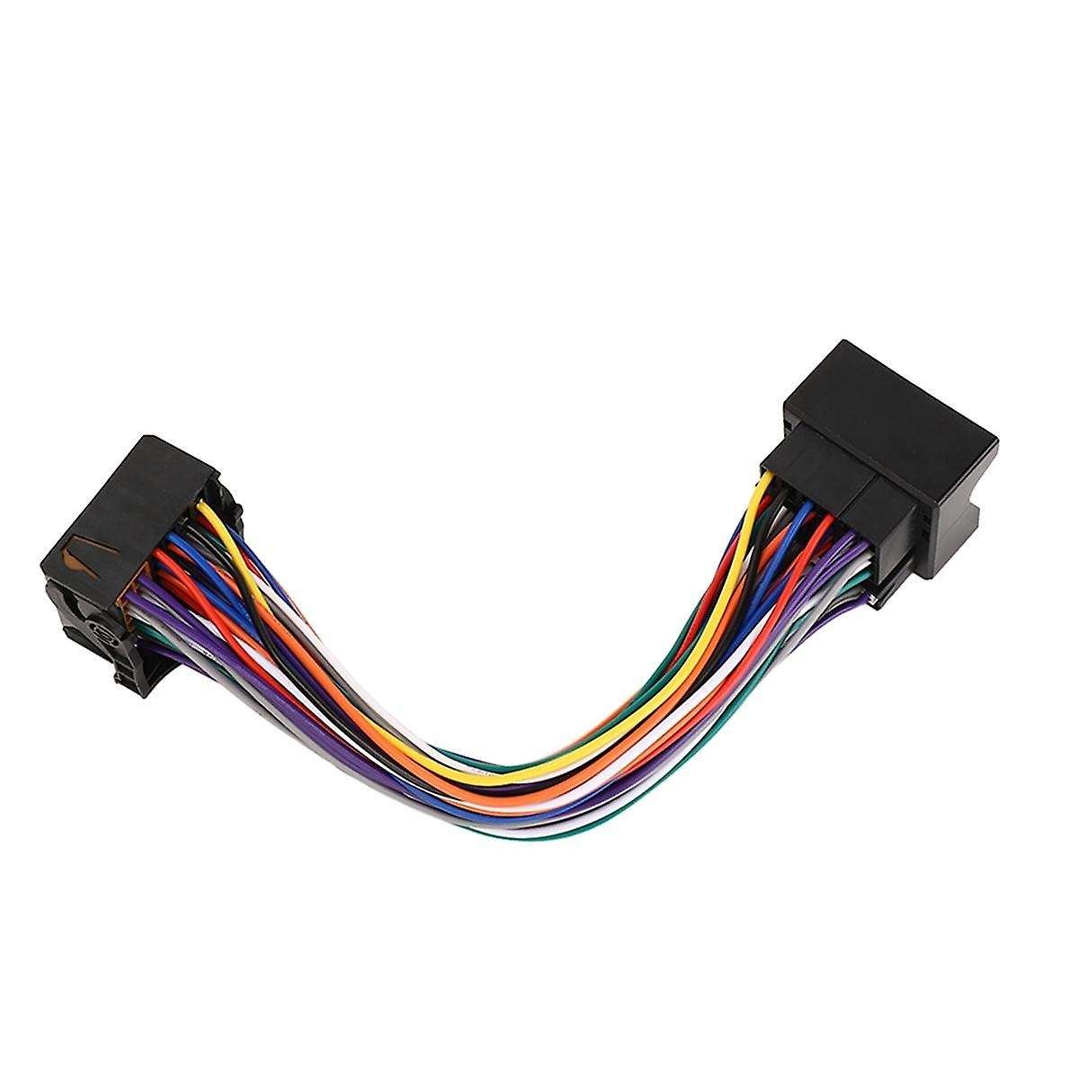 23cm 52Pin Extension Adapter Cable with Quadlock Connector Radio Wiring Harness for A1 A3 A4 A5 A6 A