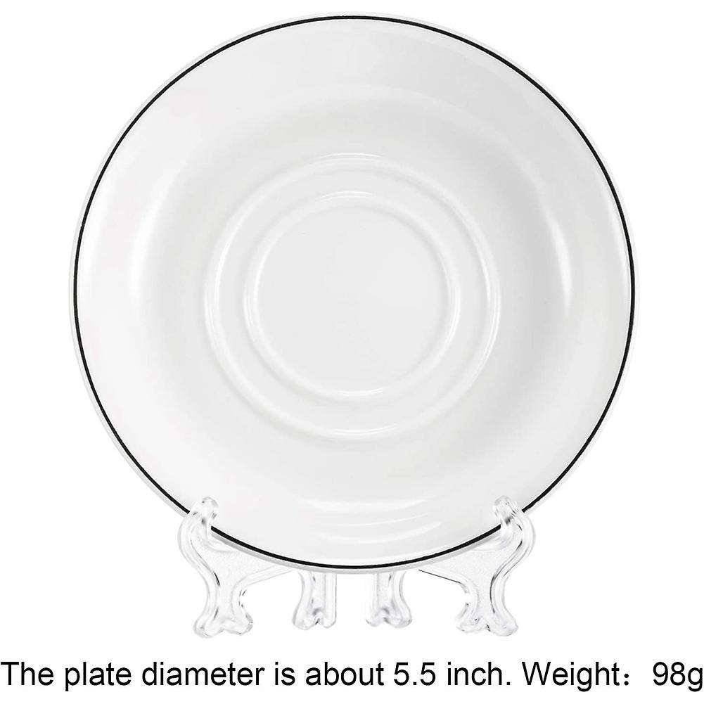 24 Pieces Plastic Easel Plate Display Stands Holders Picture Easel At Weddings, Home Decoration (Cl