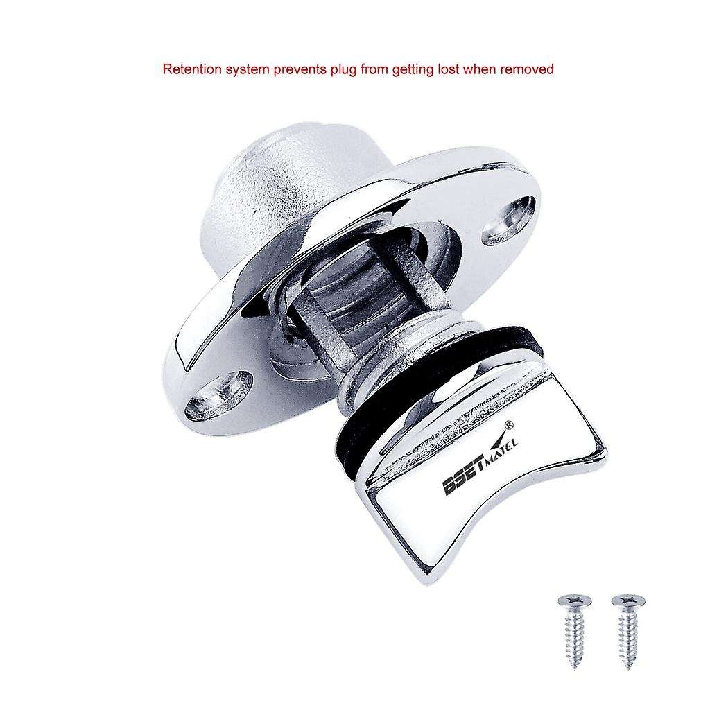 25mm 1Inch Stainless Steel 316 Boat Garboard Transom Hull Drain Plug Socket Bung Hole Drainage Acces