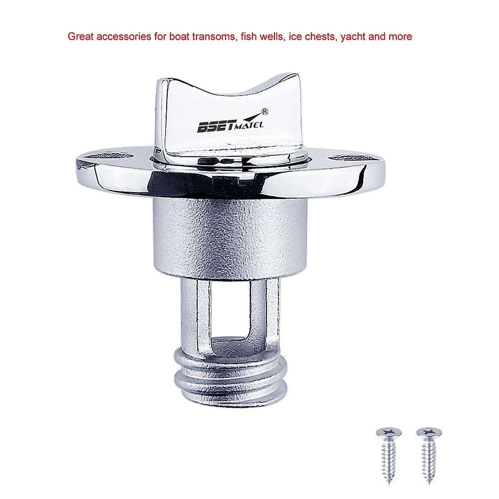 25mm 1Inch Stainless Steel 316 Boat Garboard Transom Hull Drain Plug Socket Bung Hole Drainage Acces