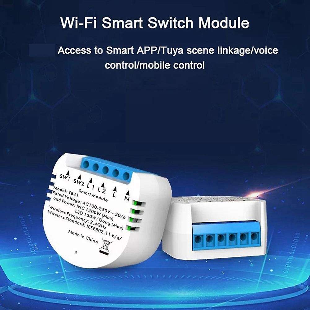 2CH WiFi/Tuya Smart Life Control Switch Breaker Smart Home Appliance Switch Traditional Switch Turn