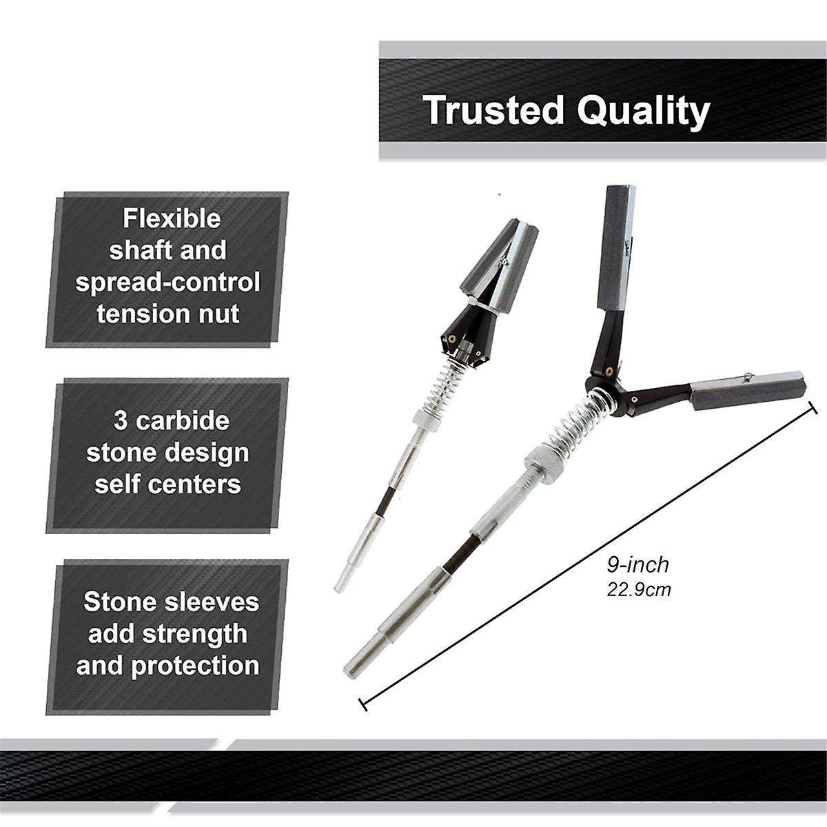 2in Small Brake Cylinder Hone Tool - Engine Cylinder Hone Deglazer 1.25-3.5in Piston Honing with 3Pc